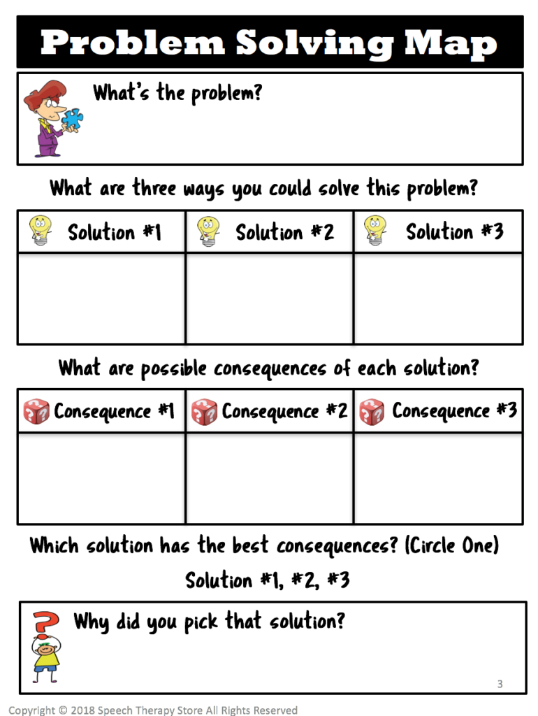 Therapist Aid Problem Solving Technmiwues TherapistAidWorksheets