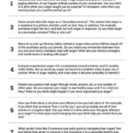 Anger Discussion Questions Worksheet Therapist Aid Anger