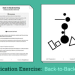 Back To Back Drawing Activity Templates Fashiondesignerlogosymbols