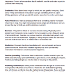 Building Happiness Exercises Worksheet Therapist Aid Therapy