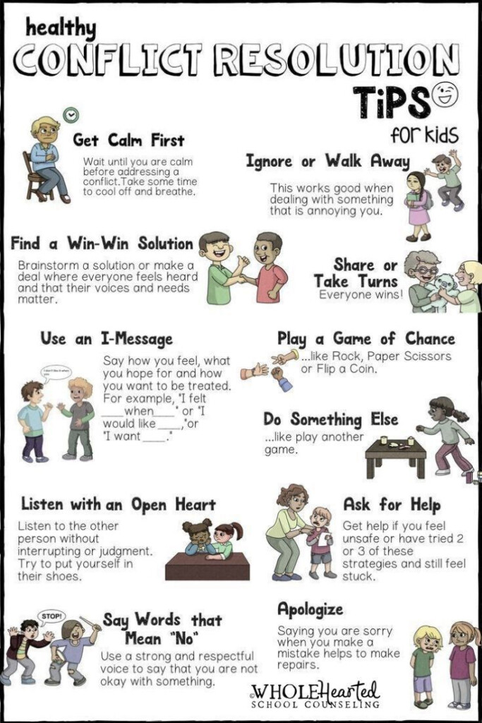 CONFLICT RESOLUTION Social Skills School Counseling Lesson Digital 