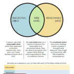 Dbt Wise Mind Worksheet Dbt Therapy Worksheets Dbt Therapy