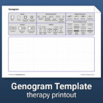 Genogram Template Worksheet Therapist Aid