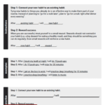 Habit Plan Worksheet Therapist Aid Therapy Worksheets How To
