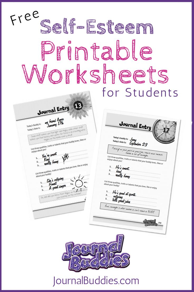 More Than 13 000 FREE Writing Ideas Self Esteem Worksheets Self
