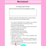 My Changing Family Worksheet Mental Health Worksheets