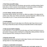 Sleep Hygiene Handout Worksheet Therapist Aid Sleep Therapy