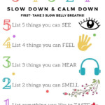 5 Senses Grounding Technique adolescent Health Coping Skills