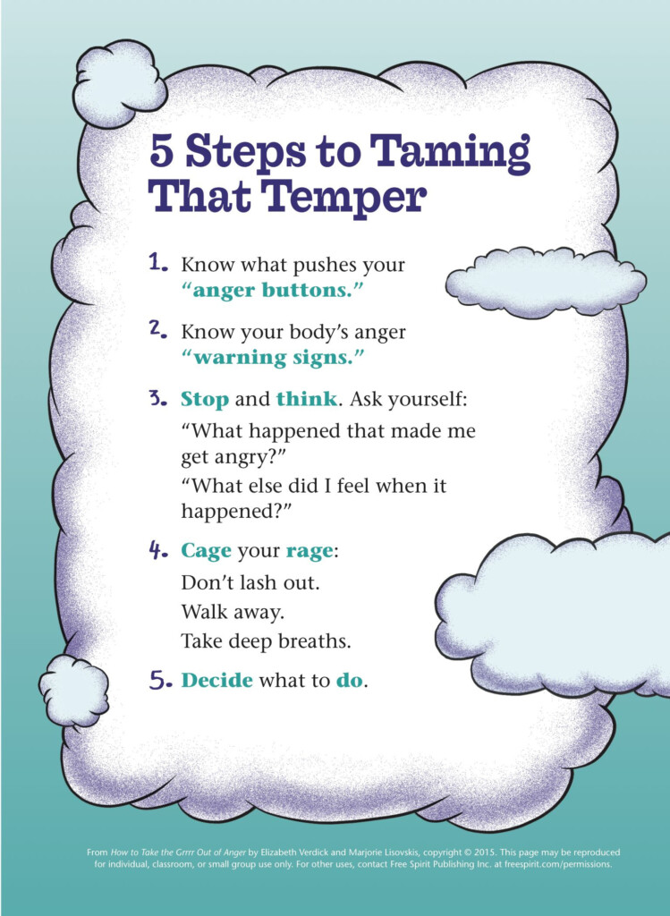 Anger Management Skills Worksheet Therapist Aid Anger Management 