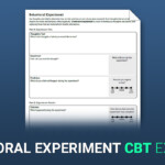 Behavioral Experiment Worksheet Therapist Aid