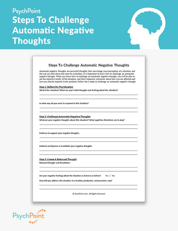 Cbt Thought Record Worksheet