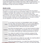 DBT Mindfulness Skills Worksheet Therapist Aid