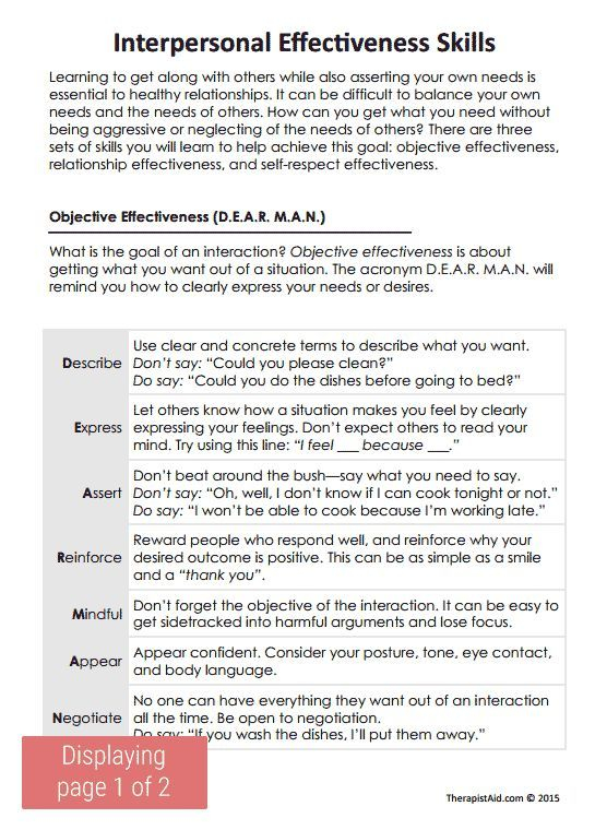 Dear Man Dbt Worksheet