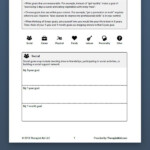 Goal Exploration Worksheet Therapist Aid Therapy Worksheets
