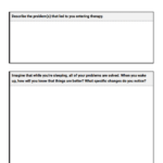 Goals For Therapy Worksheet