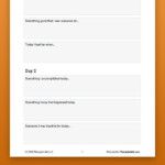 Gratitude Journal Three Good Things Worksheet Therapist Aid