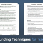 Grounding Techniques Worksheet Therapist Aid