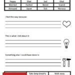How I Feel Worksheet Therapist Aid Cbt Worksheets Therapy