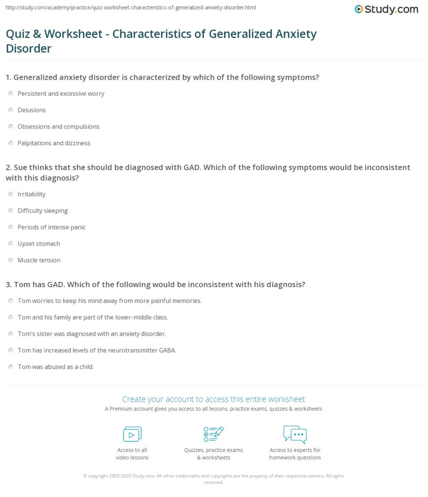 Introduction To Anxiety Worksheet Therapist Aid Anxiety Buster 