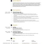 Physical Therapy Tech Resume Authenticsterlingsilverebestquality
