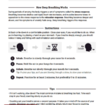 Progressive Muscle Relaxation Script Worksheet Therapist Aid