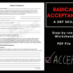 Radical Acceptance Worksheet Etsy