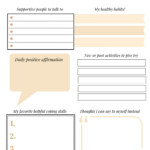 Self Care Plan For Mental Health Wellbeing Balance Etsy