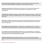 Self Care Tips Worksheet Therapist Aid Self Care Worksheets