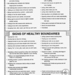 Signs Of Healthy And Unhealthy Boundaries Unhealthy Psychology When