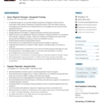 Therapist Resume Sample Good Resume Examples